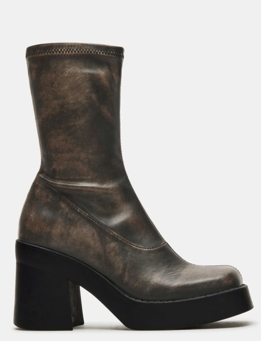 Steve Madden Klayton Distressed Platform Boots Sz 6 Star Trek Screen Worn